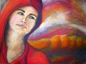 2008_Girl, a moment-before-a-laugh_pastels