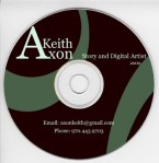 2009_Keith Axon Dvd Label_graphic design